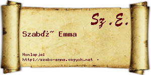 Szabó Emma névjegykártya